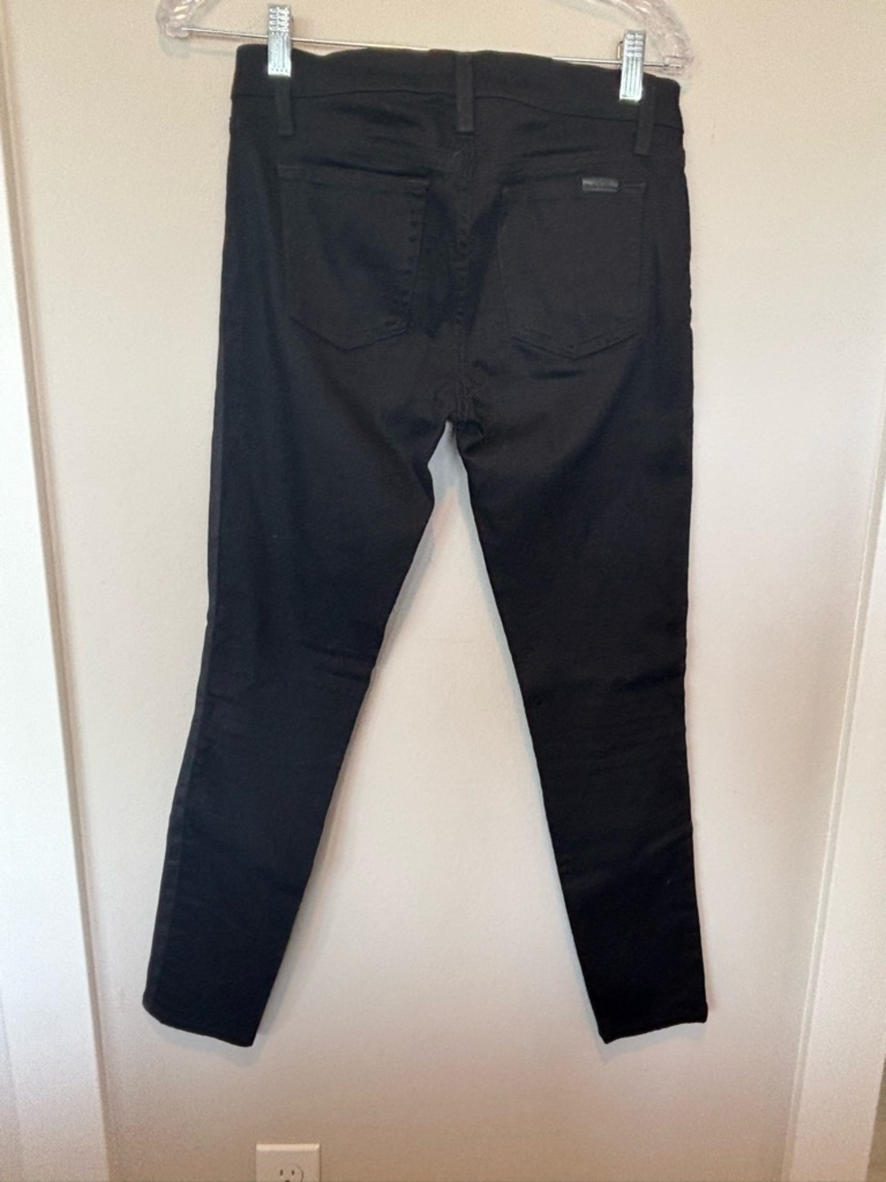 Joe's Jeans Black and White Tweed-Front Skinny Pants - Picture 2 of 5